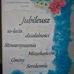 Jubileusz 10 – lecia działalności Stowarzyszenia Mieszkańców Gminy Serokomla